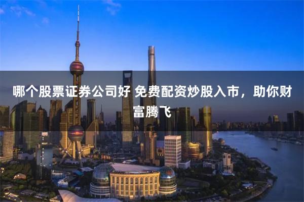 哪个股票证券公司好 免费配资炒股入市，助你财富腾飞