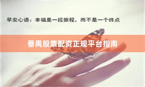 番禺股票配资正规平台指南